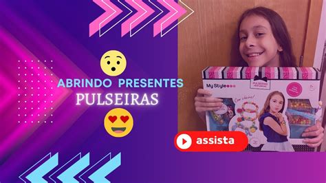 Ganhei Um Kit De Pulseiras 🙀😍 Kidsvideo Youtube