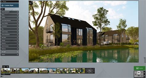 House With Pond Archicad Lumion D Model Cgtrader