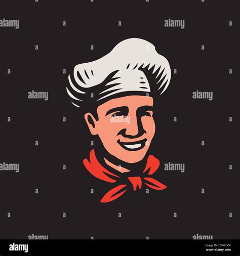 Chef with hat vector illustration. Restaurant logo Stock Vector Image & Art - Alamy