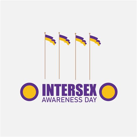 Vector Illustration Of Intersex Awareness Day Simple And Elegant