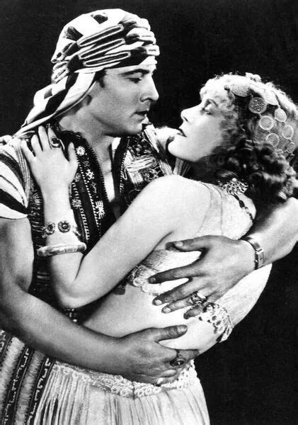 Prints Of Rudolf Valentino As Ahmed And Vilma Banky As Yasmin In Son Of