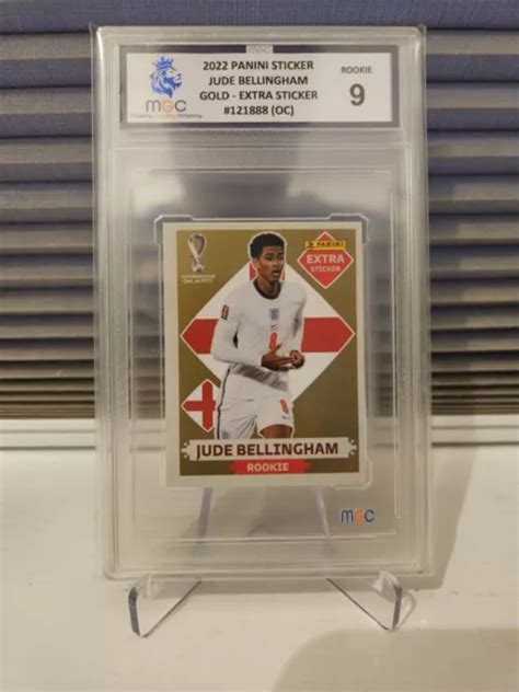 Jude Bellingham Gold Panini Extra Qatar World Cup Rookie Sticker