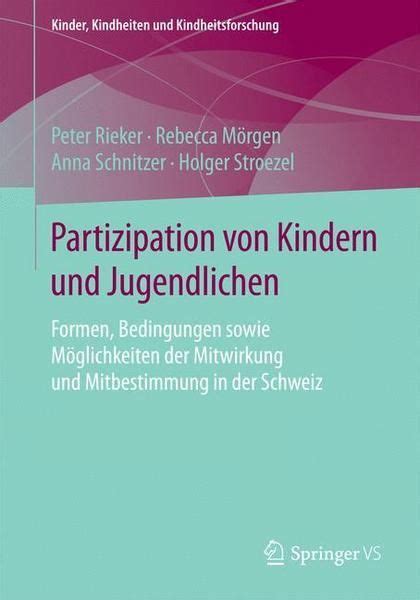 Partizipation Von Kindern Und Jugendlichen Taschenbuch Jugendliche