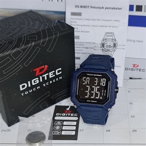 Jual Jam Tangan Pria Digitec Touch Screen Digital Navy Original