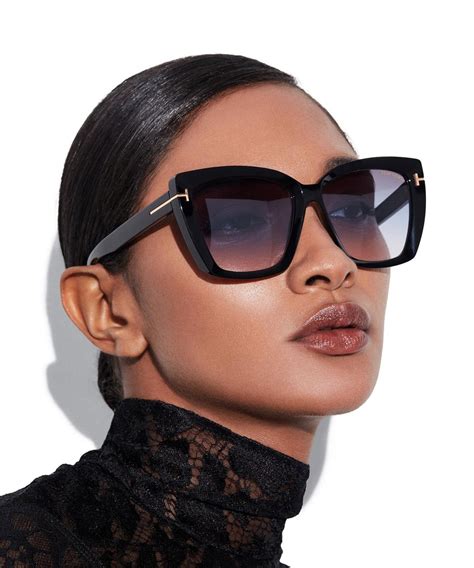 Tom Ford Ft Scarlet B Shiny Black Sunglasses