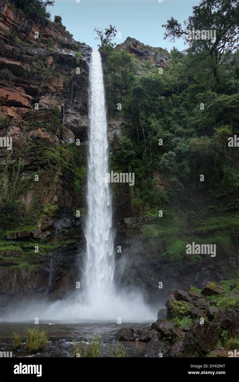 lone creek falls waterfall near Sabie south Africa in hazyview area Stock Photo - Alamy