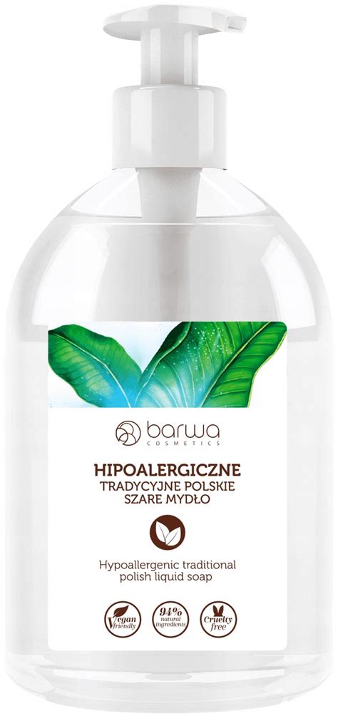 Barwa mydło w płynie szare 500ml Hipoalergiczne 13470692084 Allegro pl