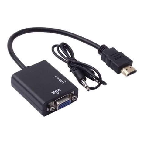 Cabo Adaptador Conversor Hdmi Vga Audio P Av Pc P Escorrega O Pre O