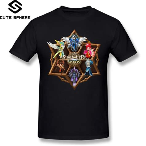 Summoners War T Shirt Monster Runes T Shirt 4xl Short Sleeves Tee Shirt ...