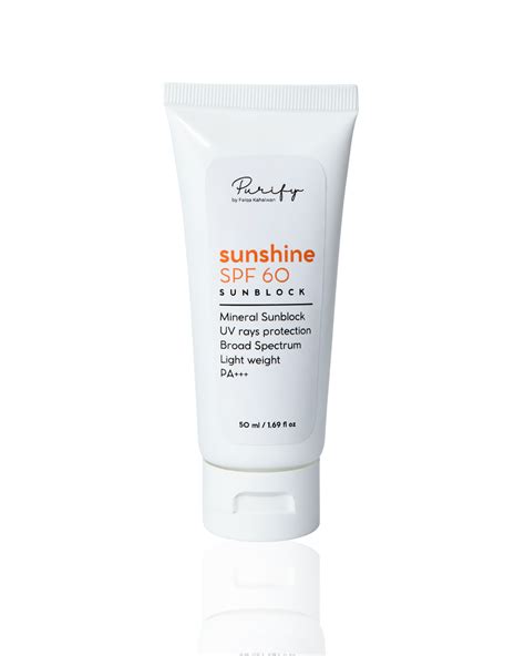 Sunshine SPF 60-Sunblock – Purify