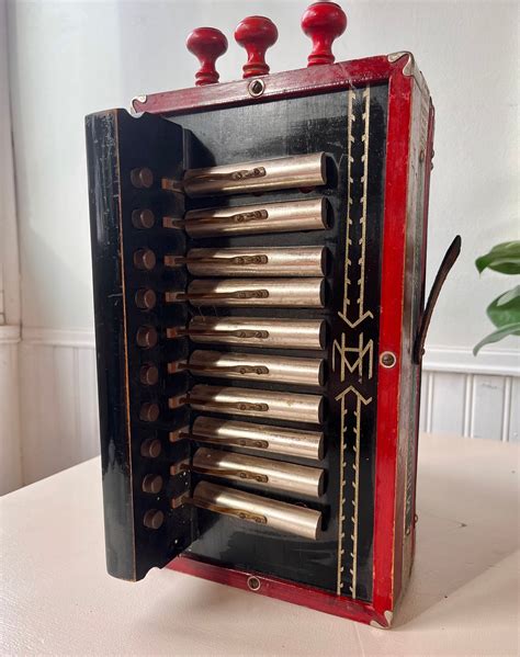 Vintage 1920s M Hohner Accordion 1926 Antique Musical Etsy