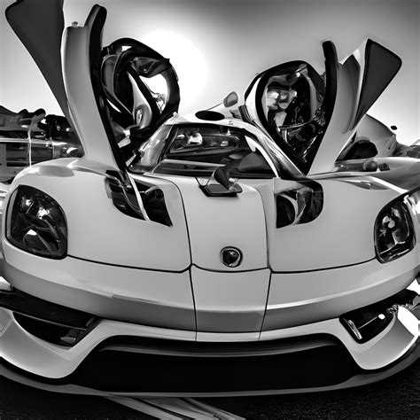 Page à colorier Koenigsegg Agera White 2023 par Mark Brooks Creative