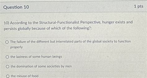 Solved Question 101 PtsAccording To The Chegg