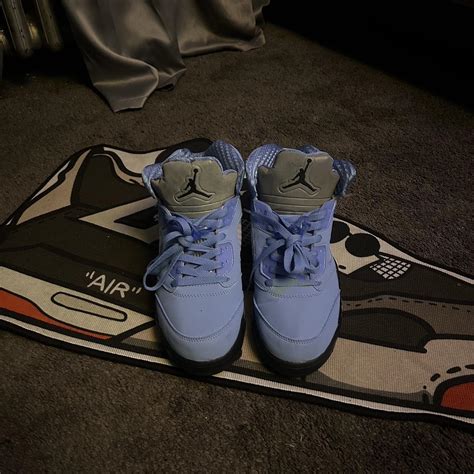 Jordan 5s Unc University” Reflective Tongue Depop