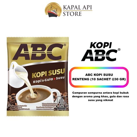 ABC Susu Kopi Renteng 10 Sachet 30 Gram Kapal Api Store Official