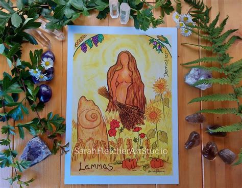 Goddess Art Demeter At Lammas Print Witchcraft Spiritual Pagan