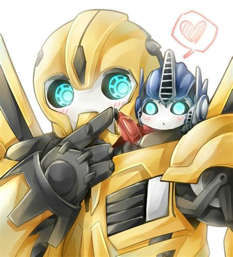 Bumblebee and little Optimus Prime | トランスフォーマーアート, バンブルビー, トランスフォーマー