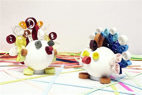 Cute Structures Created From Quilling Learning And Creativity