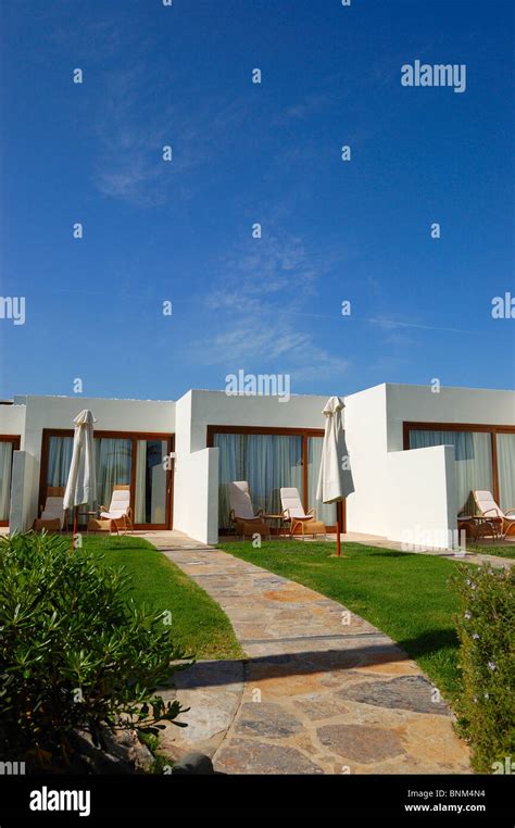 Summer Vacation At Luxury Villa Crete Greece Stock Photo Alamy