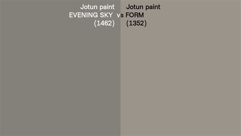 Jotun Paint EVENING SKY Vs FORM Side By Side Comparison