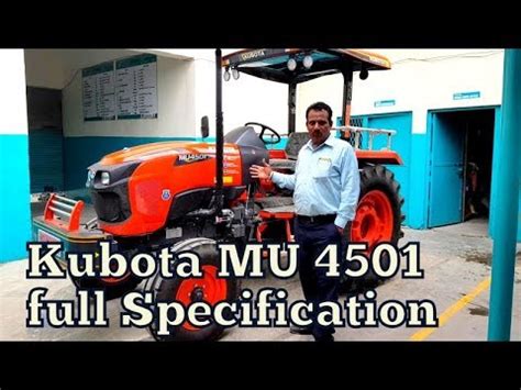 Kubota MU 4501 Tractor Special Feature Full Specification Tractor