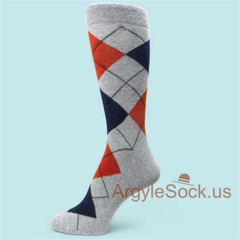 Ush474 Chinese Red Navy Midnight Blue Argyle Grey Dress Socks For Men Mens Argyle Socks