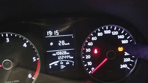 VW polo tpms pressione pneumatici reset tasto nel vano portaoggetti ...