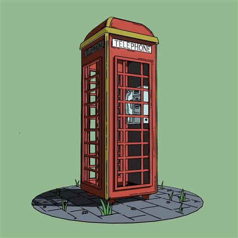 Artstation Phonebooth 3d