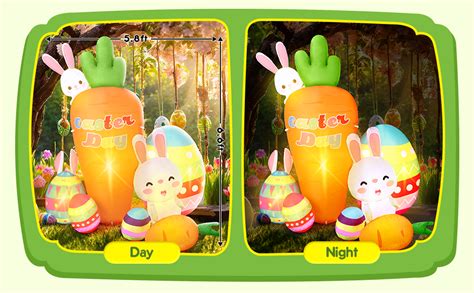 Pullcrease 82 Pies Decoración Inflable De Pascua De Largo