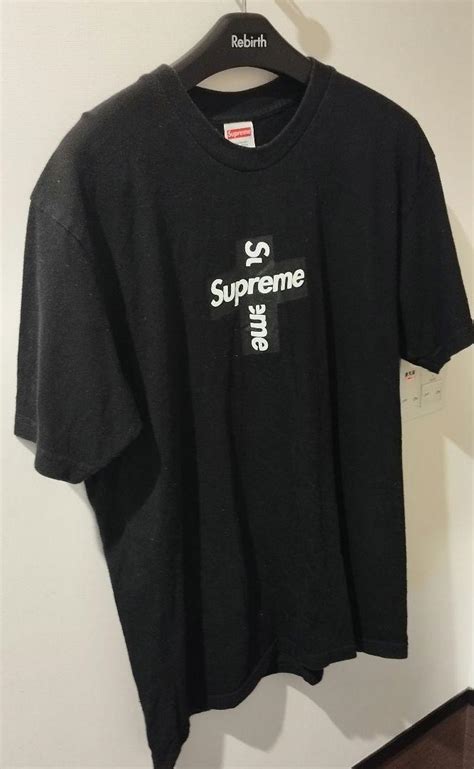 します Supreme Supreme Cross Box Logo Tee シュプリーム Tシャツの サイズ