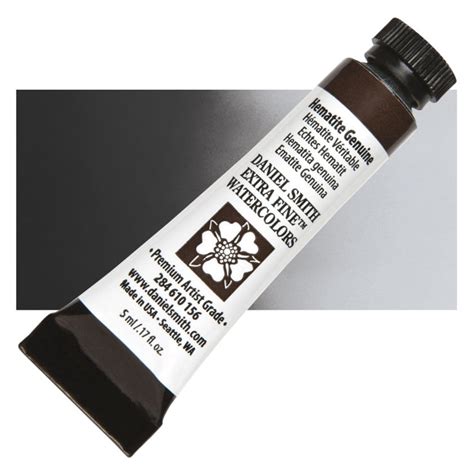 Daniel Smith Extra Fine Watercolor Primatek Hematite Genuine 5 Ml Tube Blick Art Materials