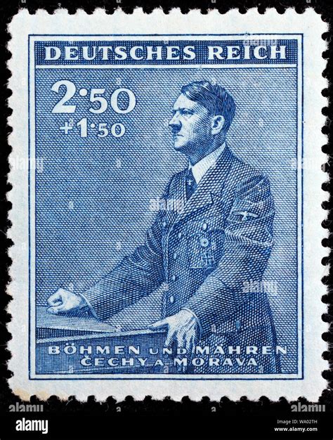 Adolf Hitler 1889 1945 Chancellor Postage Stamp Nazi German