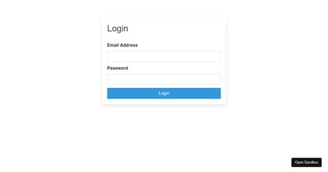 React Login Form Codesandbox