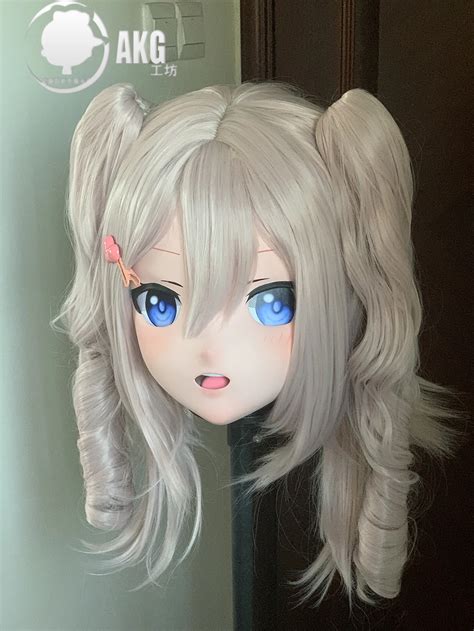 Al40customize Character Emilia Femalegirl Resin Fullhalf Head With Lock Anime Cosplay