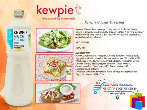 Kewpie Caesar Dressing Thousand Island Lime And Perillia Spicy