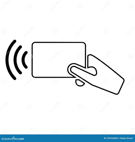 Wireless NFC Vector Icon Pay Pass Illustration Symbol Credit Card And