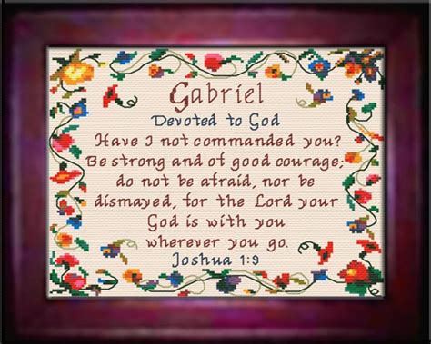 Name Blessings - Gabriel - Personalized Names with Meanings and Bible ...