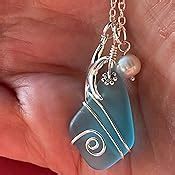 Amazon Handmade In Hawaii Wire Wrapped Turquoise Bay Blue Sea