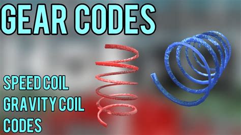 Speed Coil And Gravity Coil Gear Code [roblox] Youtube