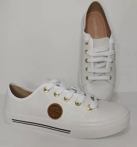 Tênis Feminino Casual Moleca Branco 5667 302 Frete Grátis