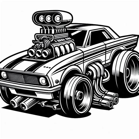 Hot Wheels Kolorowanki Dla Dzieci Darmowe Wydruki PDF