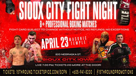 Sioux City Fight Night Sponsormyevent