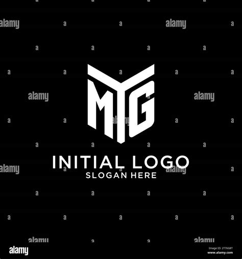 Mg Mirror Initial Logo Creative Bold Monogram Initial Design Style