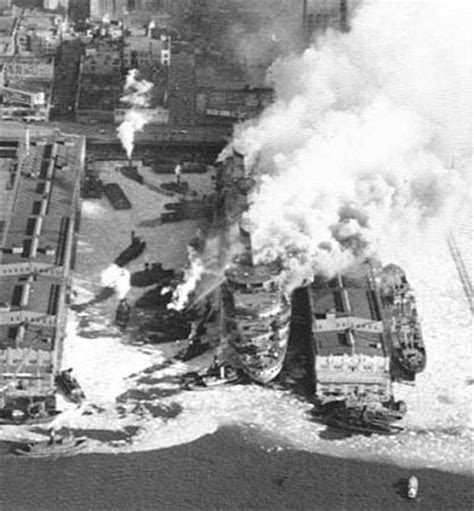 Site of USS Lafayette (AP-53) / SS Normandie Fire - New York City, New York