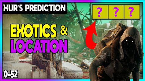 Destiny Xur S Exotic Loot Location My Predictions What Xur Will