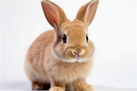 Premium AI Image | A rabbit with a white background