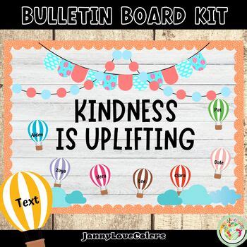 Soaring To New Heights Hot Air Balloon Bulletin Board Door Decor