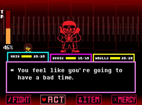 Sans Gg Underfell In Battle The Deltatraveler Wiki