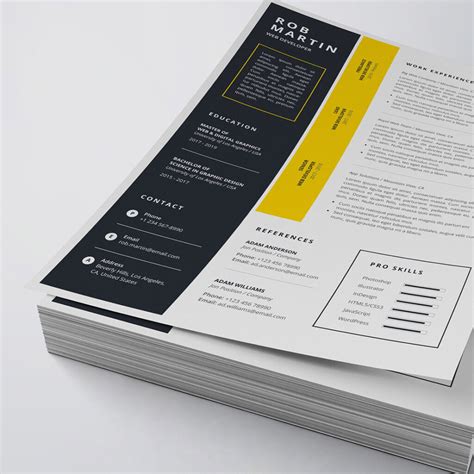 Modern Business Resume Template Masterbundles