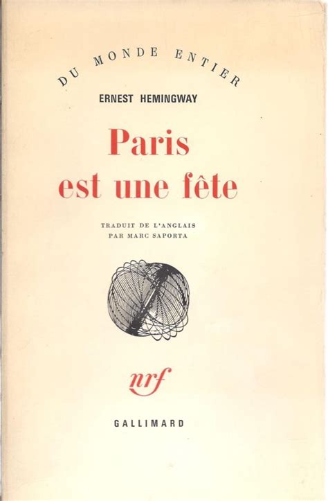 Hubert Bouccara Ernest Hemingway Paris est une fête Tribune Juive